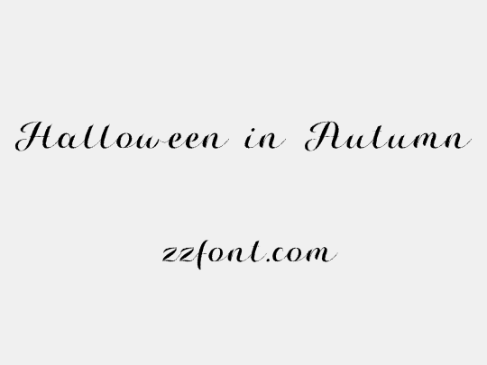 Halloween in Autumn