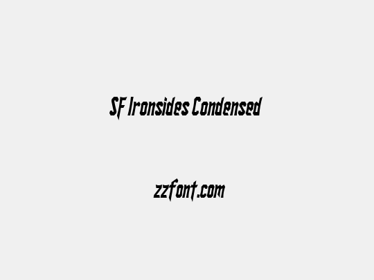SF Ironsides Condensed