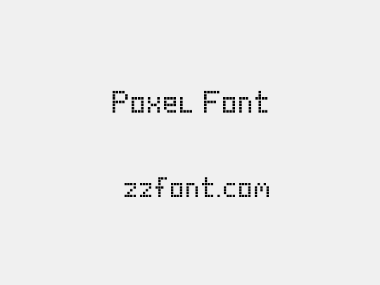 Poxel Font