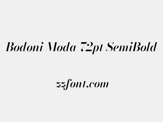 Bodoni Moda 72pt SemiBold