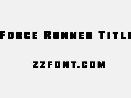 Force Runner Title