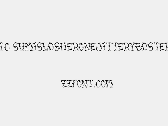 VTC SumiSlasherOneJitteryBasterd