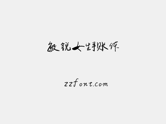 敏锐女生手账体