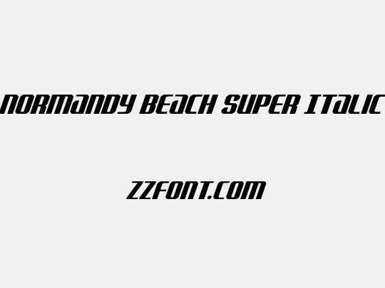Normandy Beach Super Italic