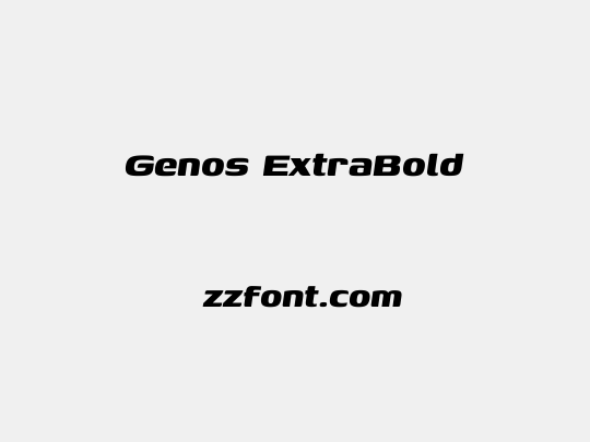 Genos ExtraBold