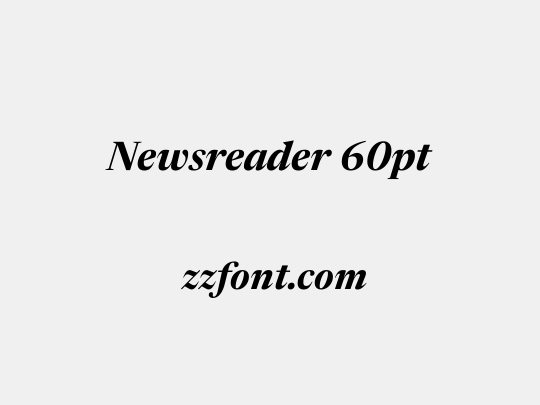 Newsreader 60pt