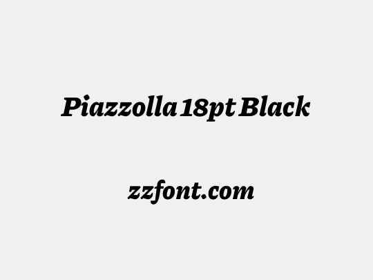 Piazzolla 18pt Black