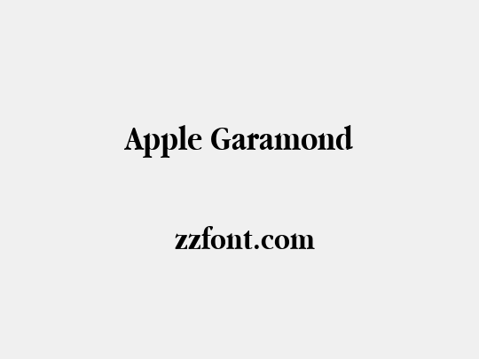 Apple Garamond
