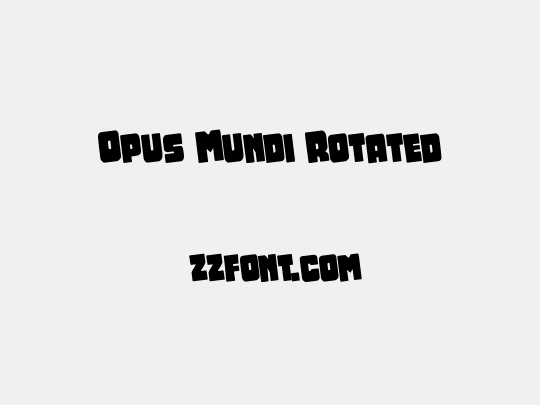 Opus Mundi Rotated