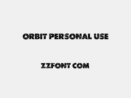 ORBIT PERSONAL USE