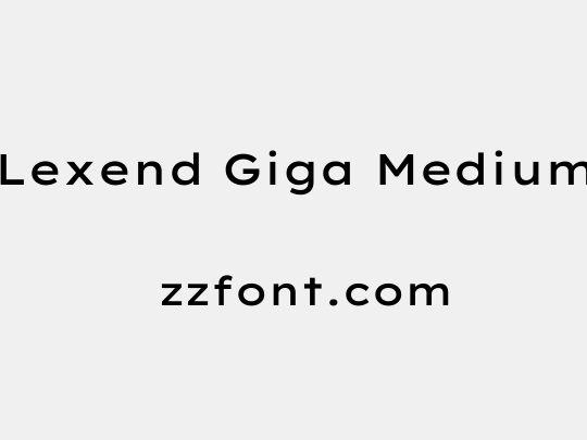 Lexend Giga Medium