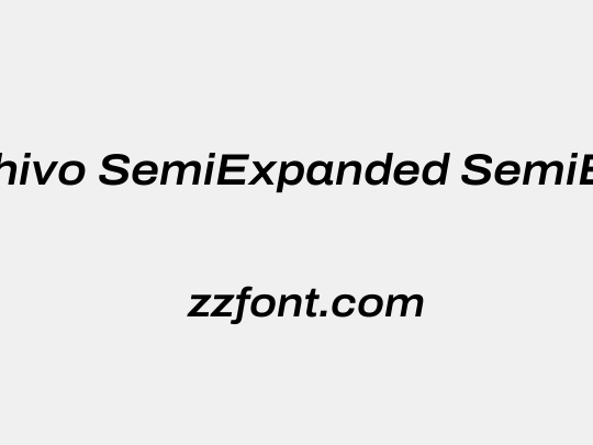 Archivo SemiExpanded SemiBold