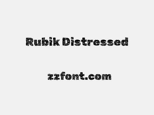 Rubik Distressed