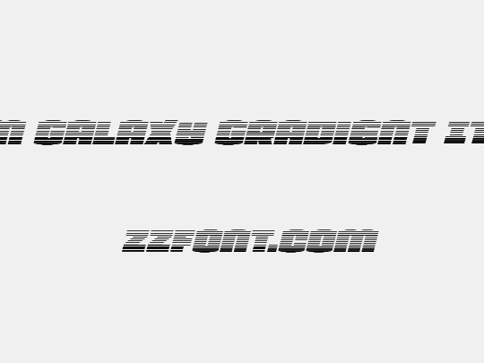 Team Galaxy Gradient Italic