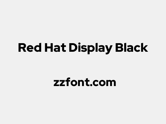 Red Hat Display Black