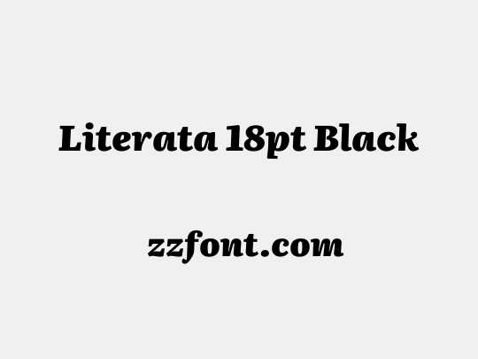 Literata 18pt Black
