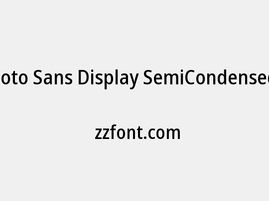 Noto Sans Display SemiCondensed Medium