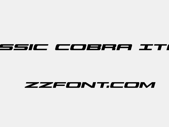 Classic Cobra Italic