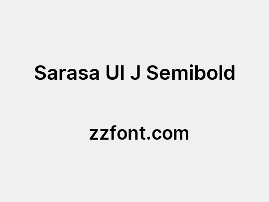 Sarasa UI J Semibold