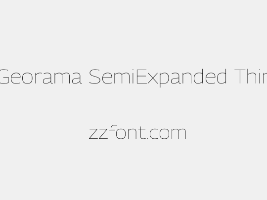 Georama SemiExpanded Thin