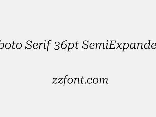 Roboto Serif 36pt SemiExpanded Light