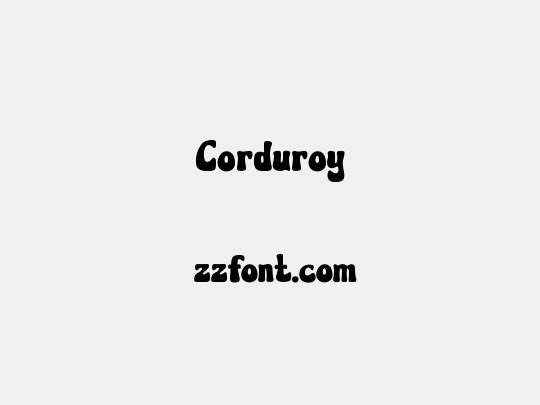 Corduroy