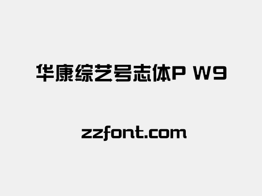 华康综艺号志体P W9