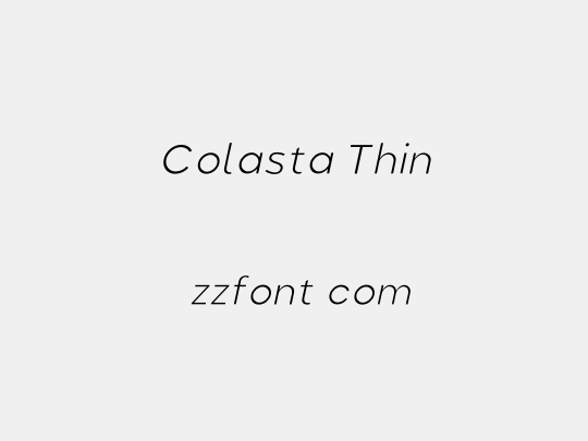 Colasta Thin