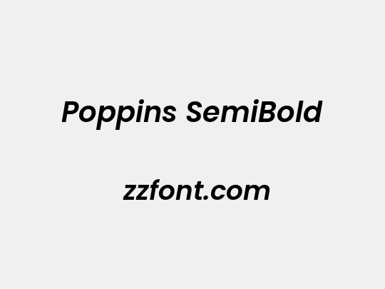 Poppins SemiBold