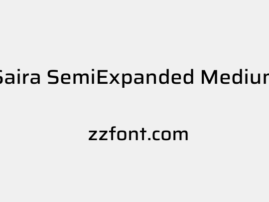 Saira SemiExpanded Medium
