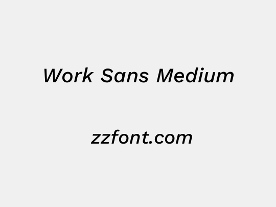 Work Sans Medium