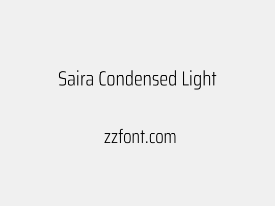 Saira Condensed Light
