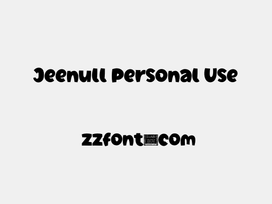 Jeenull Personal Use