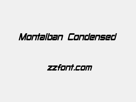 Montalban Condensed