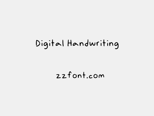 Digital Handwriting