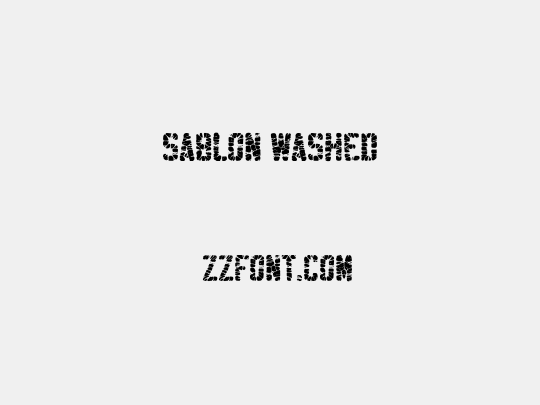 Sablon Washed