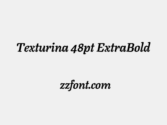 Texturina 48pt ExtraBold