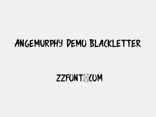 Angemurphy Demo Blackletter