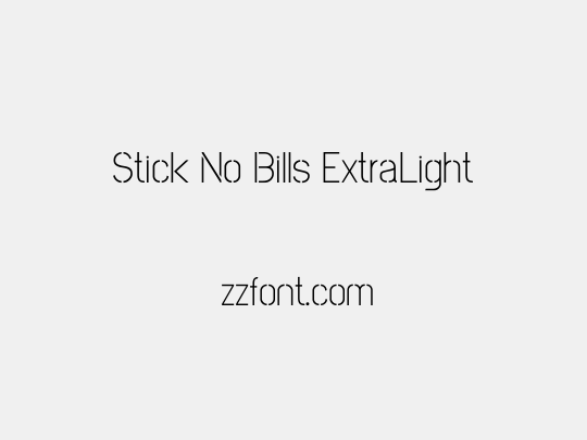 Stick No Bills ExtraLight