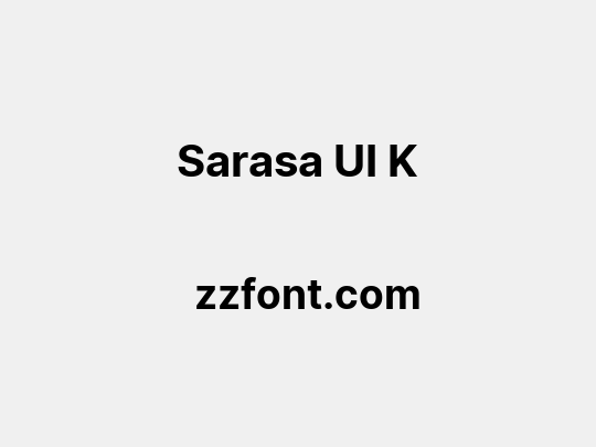 Sarasa UI K