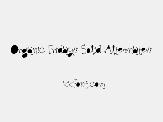 Organic Fridays Solid Alternates