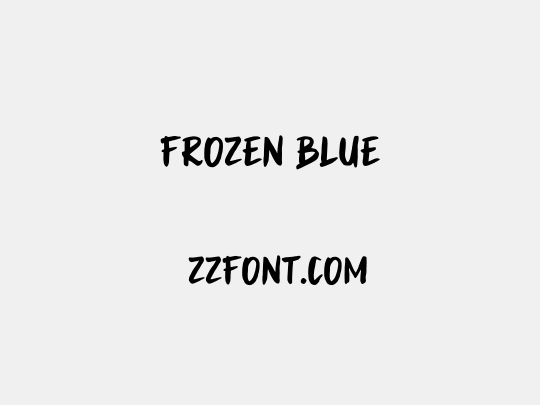 Frozen Blue