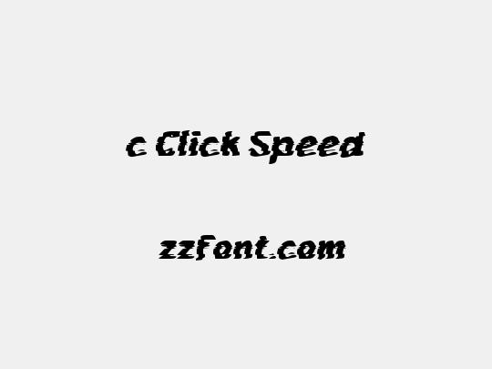 c Click Speed