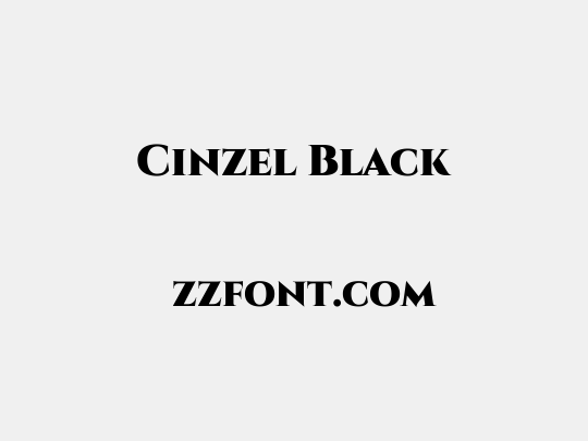 Cinzel Black