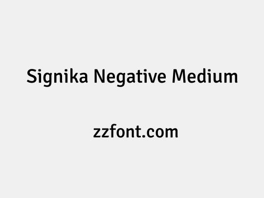 Signika Negative Medium
