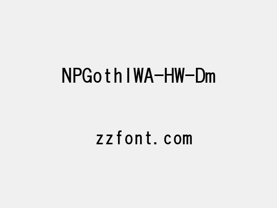 NPGothIWA-HW-Dm