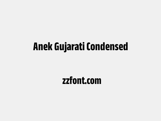 Anek Gujarati Condensed