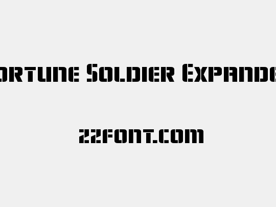 Fortune Soldier Expanded