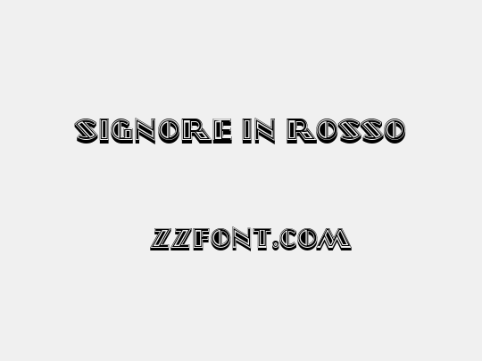 Signore in Rosso