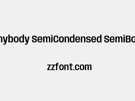 Anybody SemiCondensed SemiBold